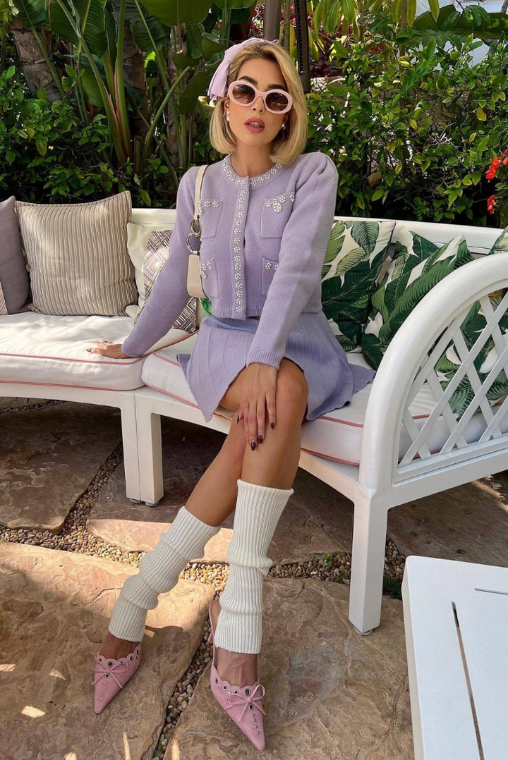 Mini Set | Soft Lilac Color | Perfect for Casual Outings | Comfortable and Versatile Design