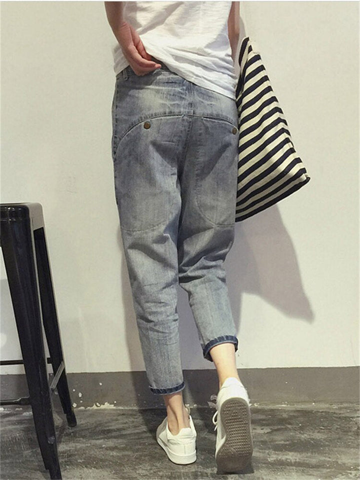Women's Jeans | Cropped Leg Design | Relaxed Fit for Everyday Wear | Classic Denim Style