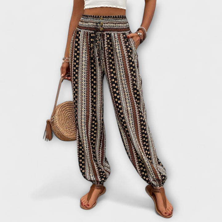 Ethnic Print Pants | Unique Pattern Design | Comfortable Fit | Lightweight Cotton Fabric