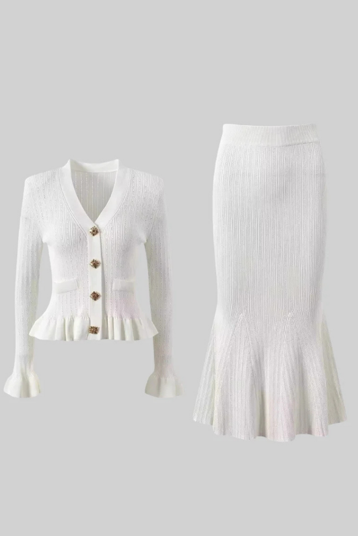 Viola Set | Elegant White Design | Perfect for Special Occasions | Comfortable Fabric