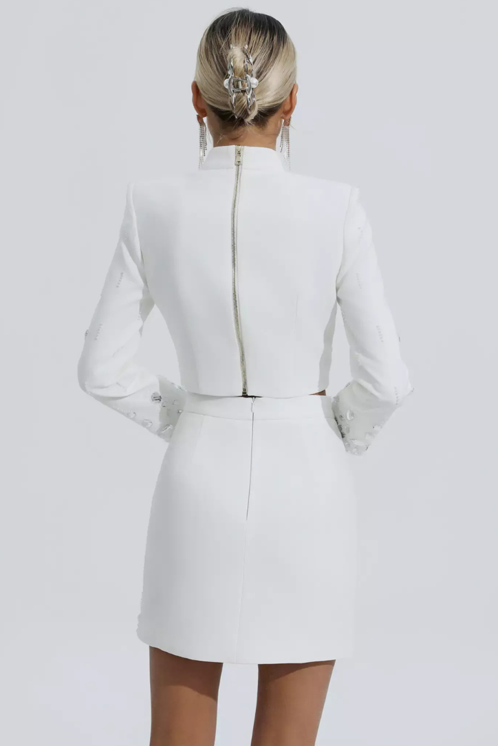 Mini Dress Set | Elegant White Design | Perfect for Any Occasion | Comfortable and Chic