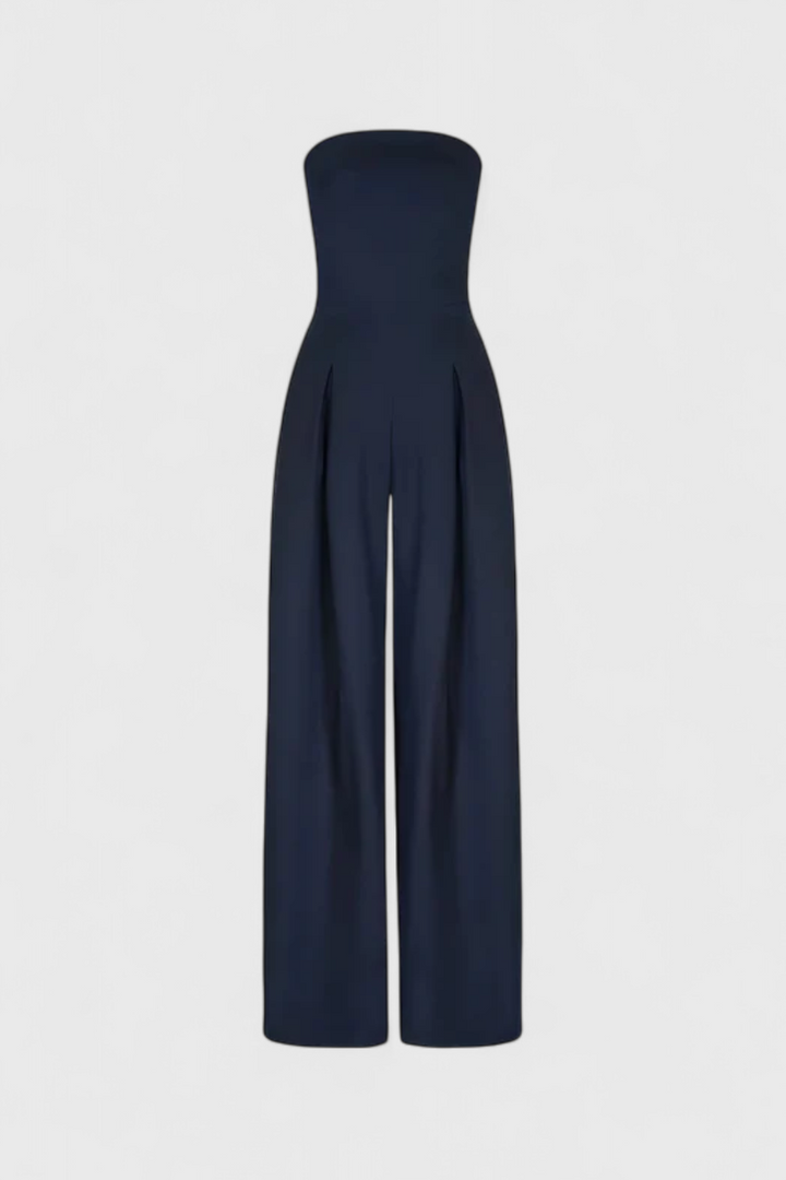 Sleeveless Jumpsuit | Structured Neckline | Flattering Wide-Leg Design | Perfect for Any Occasion