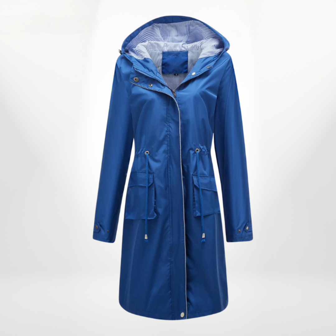 Women's trench coat with hood | Waterproof