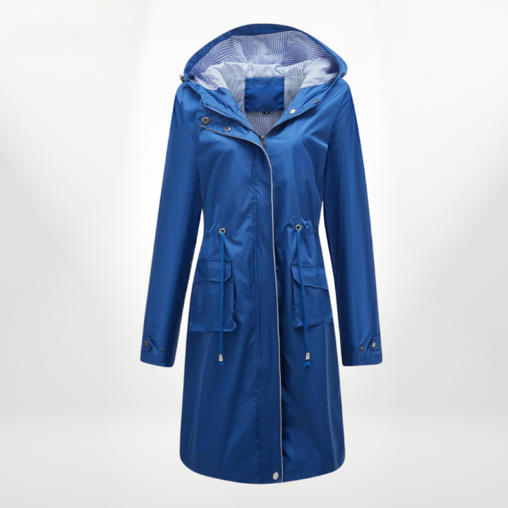 Women's trench coat with hood | Waterproof
