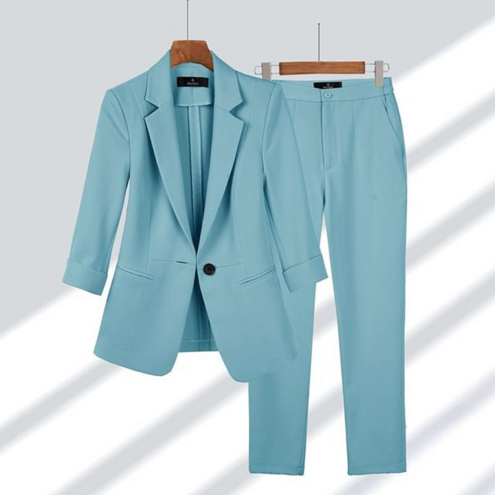Women's Formal Office Set | Elegant Two-Piece Design | Perfect for Professional Settings | Versatile and Comfortable