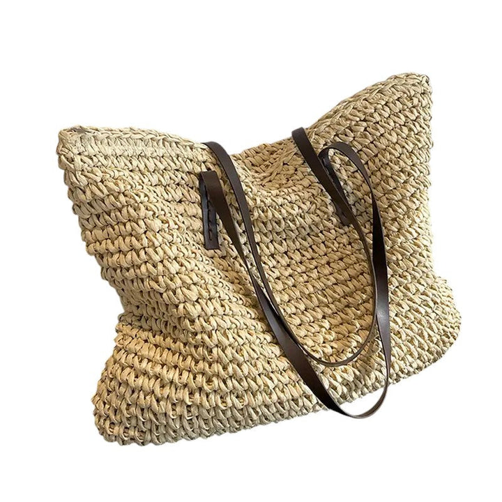 Woven Tote Bag | Spacious Design | Perfect for Shopping or Beach Days | Durable Fabric