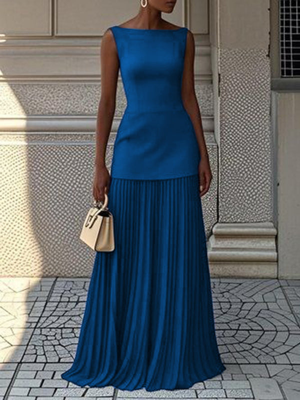 Maxi Dress | Sleeveless Design | Flattering Fit for All Occasions | Lightweight Fabric
