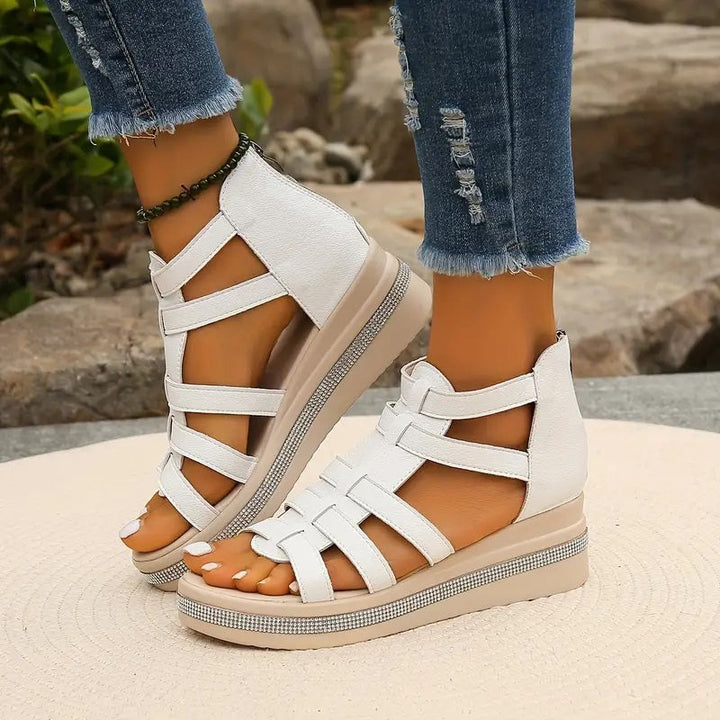 Comfort Sandals | Rhinestone Embellishments | Stylish and Comfortable Design | Perfect for Everyday Wear