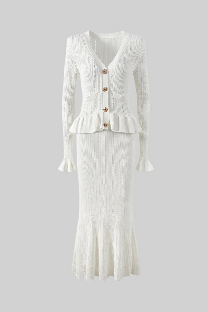 Viola Set | Elegant White Design | Perfect for Special Occasions | Comfortable Fabric