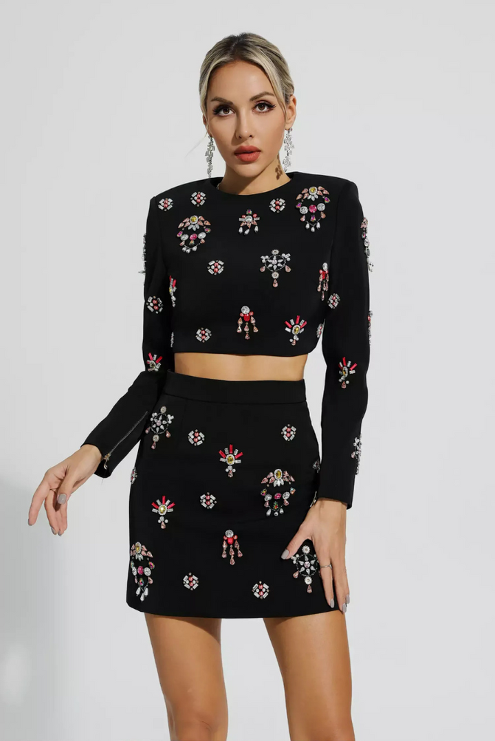 Yvonne Set | Elegant Black Design | Perfect for Any Occasion | Comfortable and Chic Outfit