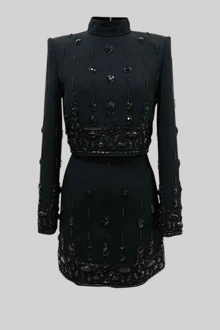 Mini Dress Set | Elegant Black Design | Perfect for Any Occasion | Soft and Comfortable Fabric