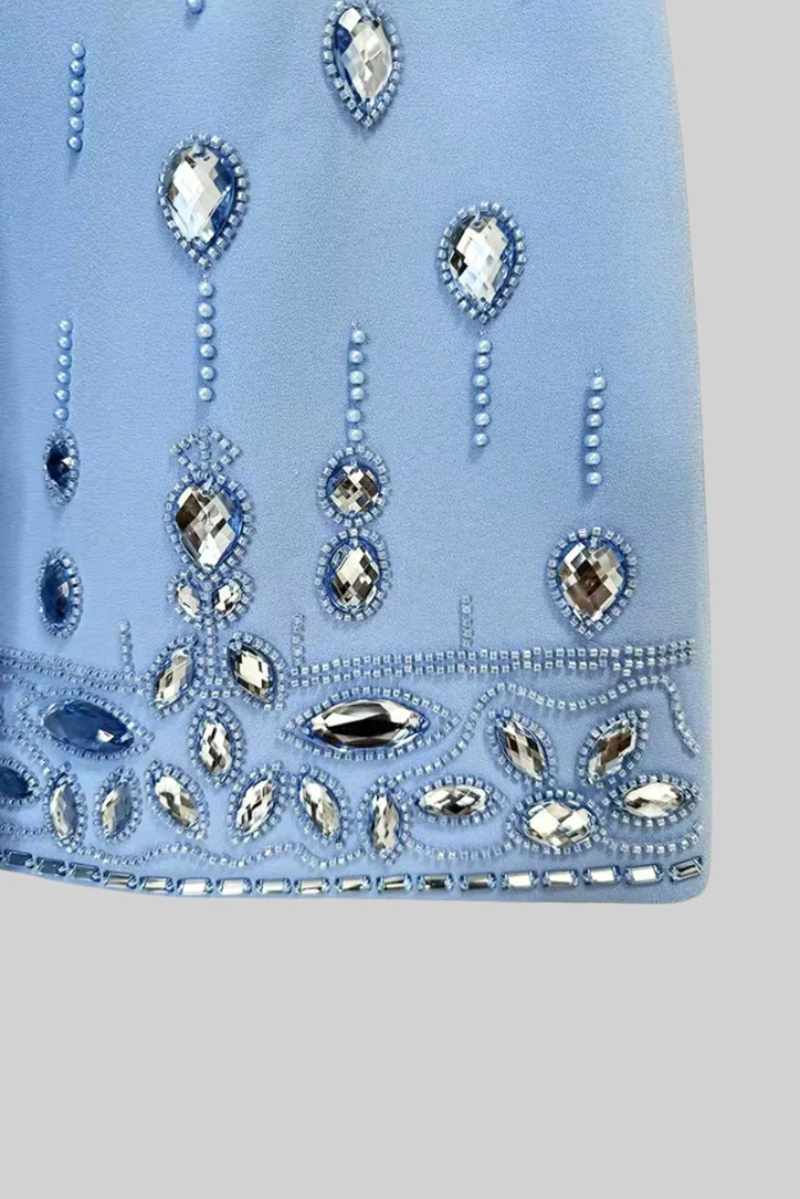 Mini Dress Set | Vibrant Blue Color | Perfect for Casual Outings | Lightweight and Comfortable Fabric