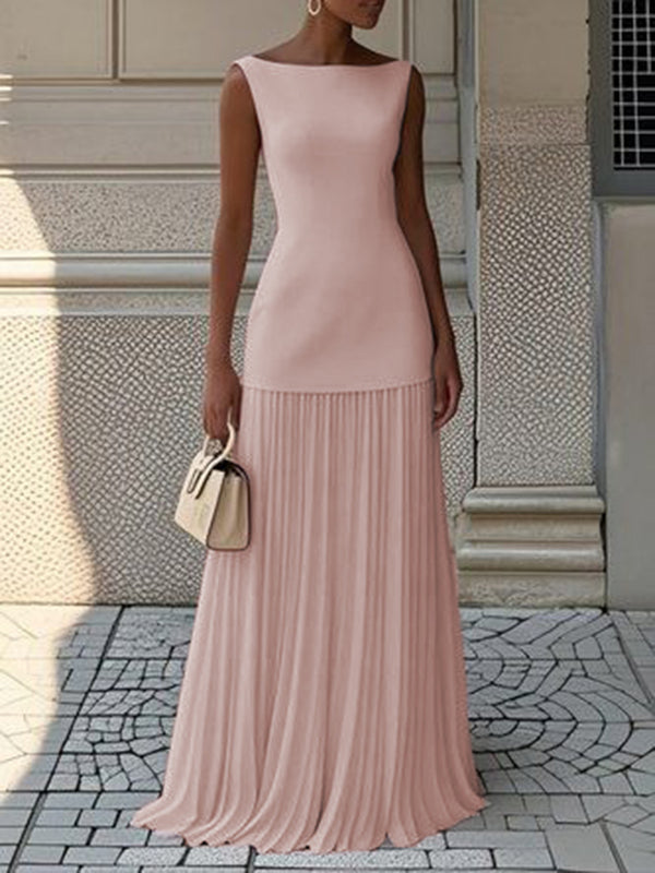 Maxi Dress | Sleeveless Design | Flattering Fit for All Occasions | Lightweight Fabric