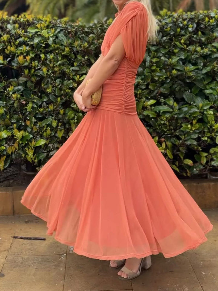 Off-The-Shoulder Midi Dress | Elegant Design | Perfect for Parties | Lightweight Fabric