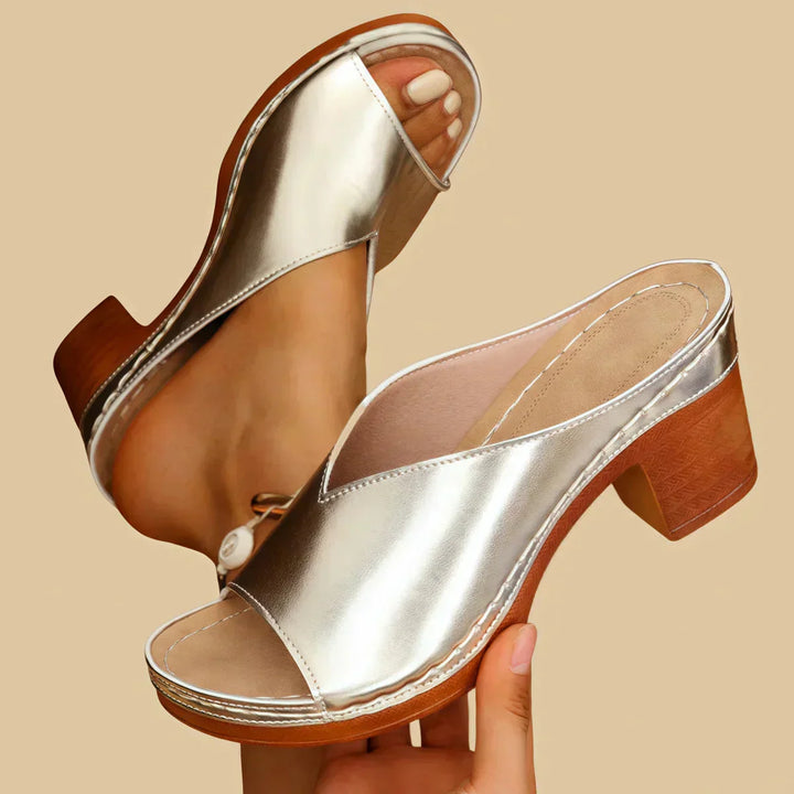 Orthopedic Sandals | Comfortable Thick Heels | Supportive Design for All-Day Wear | Casual Footwear