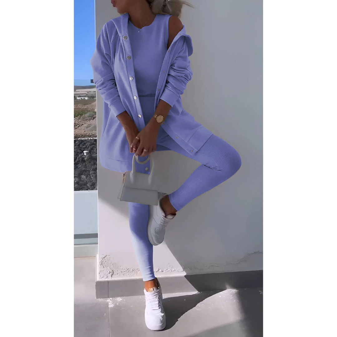 Stylish three-piece lounge set for women | Modern