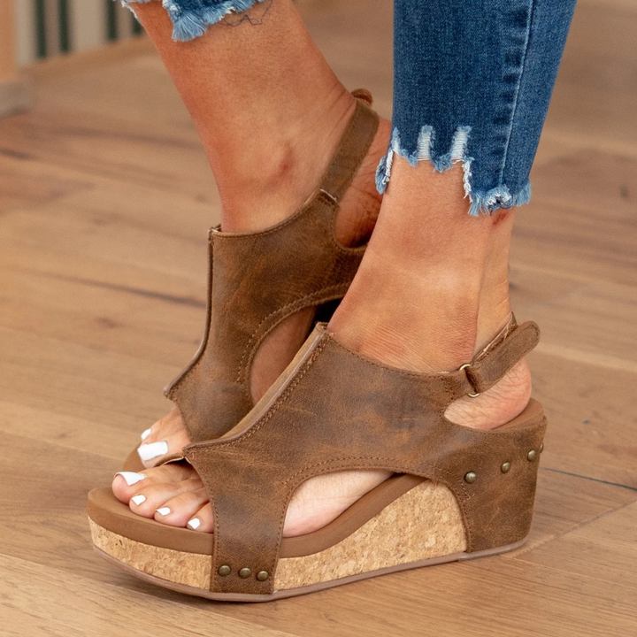 Wedge Sandals | Soft Suede Material | Comfortable All-Day Wear | Perfect for Summer Outfits
