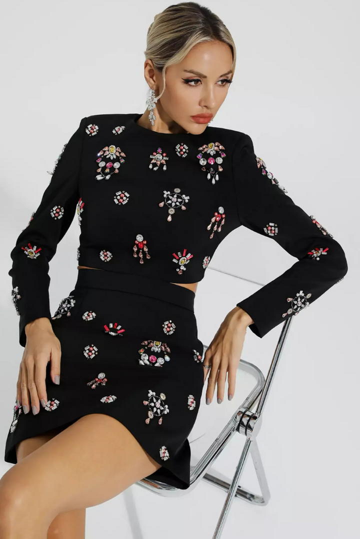 Yvonne Set | Elegant Black Design | Perfect for Any Occasion | Comfortable and Chic Outfit
