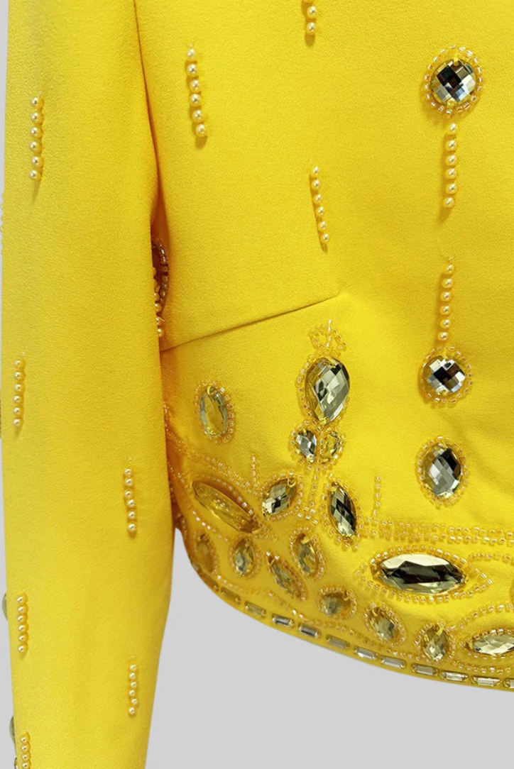 Mini Dress Set | Bright Yellow Color | Perfect for Summer Outings | Lightweight and Comfortable
