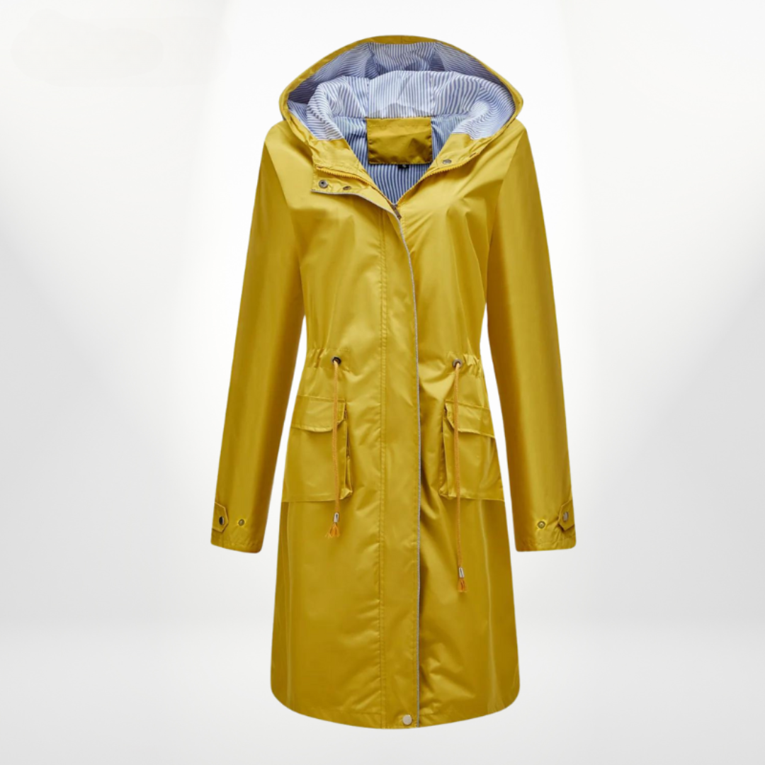 Women's trench coat with hood | Waterproof