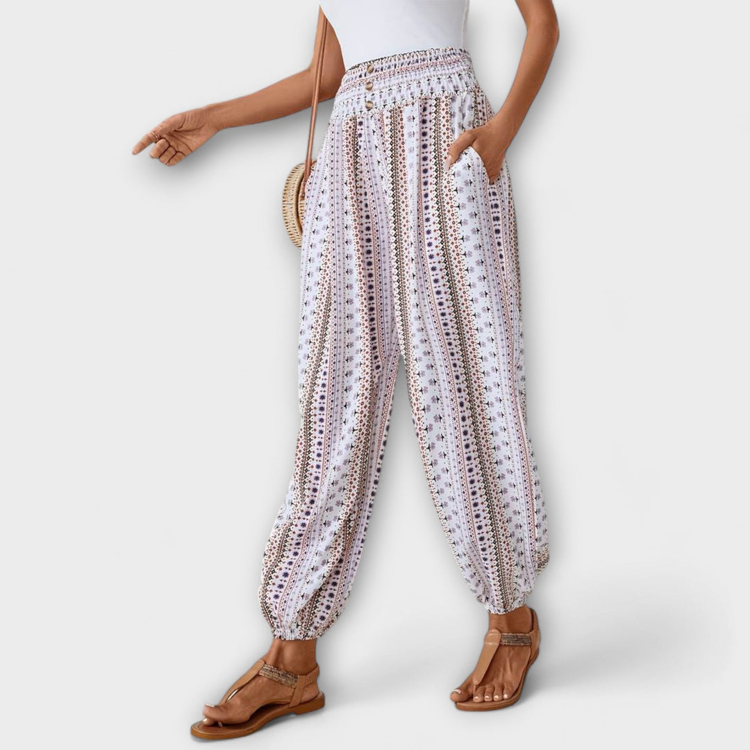 Ethnic Print Pants | Unique Pattern Design | Comfortable Fit | Lightweight Cotton Fabric