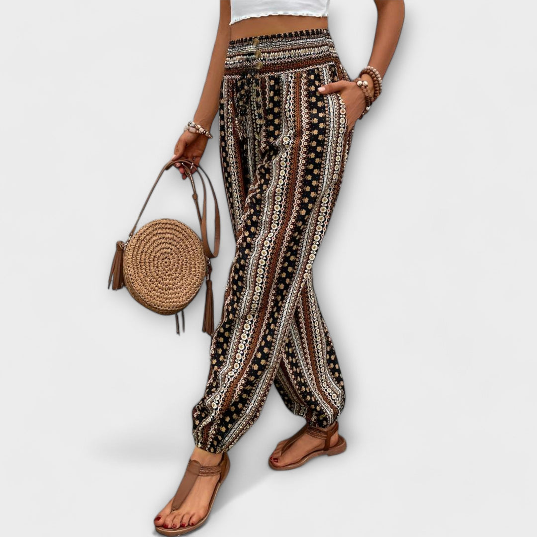 Ethnic Print Pants | Unique Pattern Design | Comfortable Fit | Lightweight Cotton Fabric