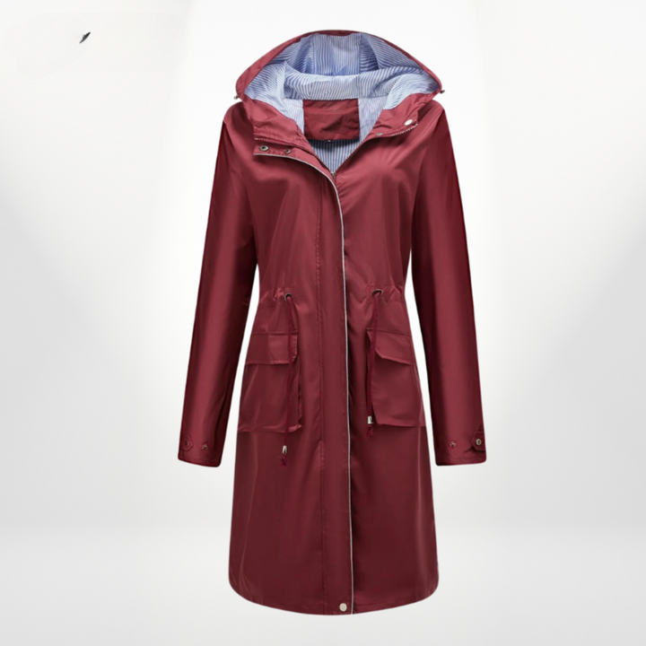 Women's trench coat with hood | Waterproof