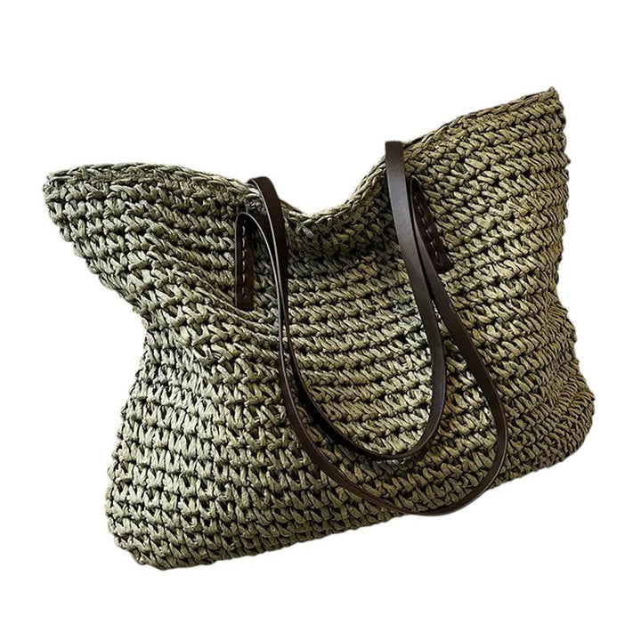 Woven Tote Bag | Spacious Design | Perfect for Shopping or Beach Days | Durable Fabric