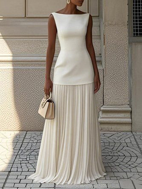 Maxi Dress | Sleeveless Design | Flattering Fit for All Occasions | Lightweight Fabric