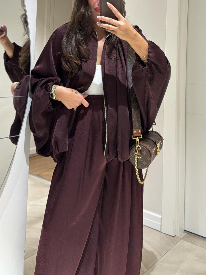 Casual Two-Piece Suit | Jacket and Drawstring Pants | Comfortable Fit | Perfect for Everyday Wear
