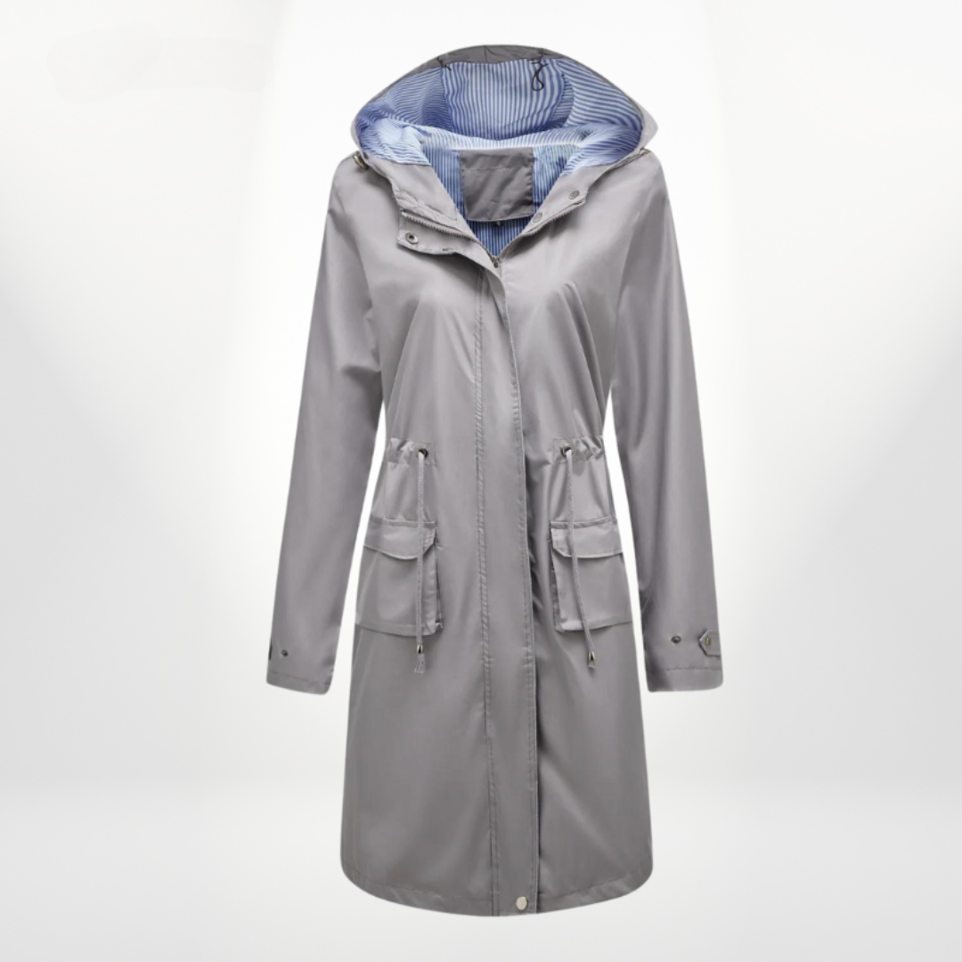 Women's trench coat with hood | Waterproof