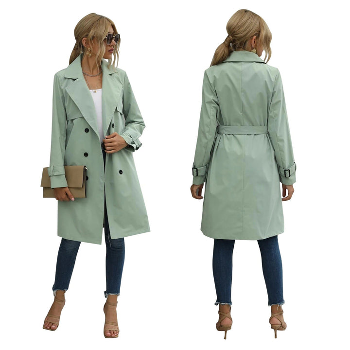 Knee-length trench coat for women | Casual