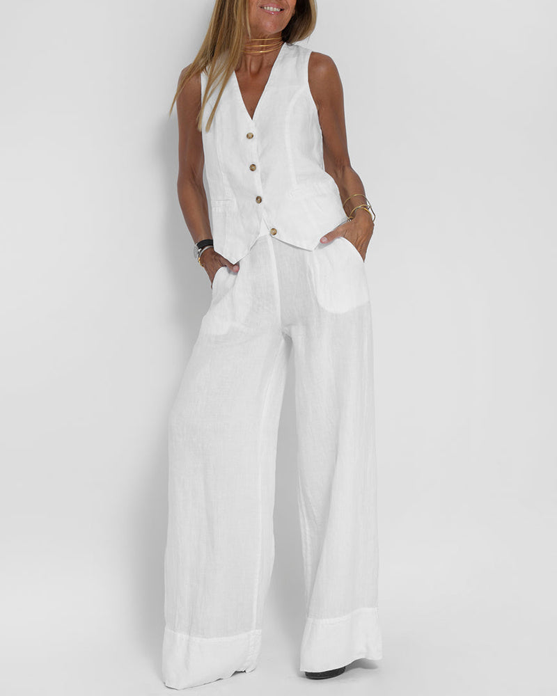 Women's Casual Two-Piece Set | Lightweight and Breathable | Perfect for Summer Outings and Relaxation