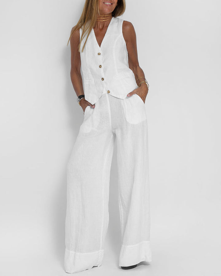 Women's Casual Two-Piece Set | Lightweight and Breathable | Perfect for Summer Outings and Relaxation