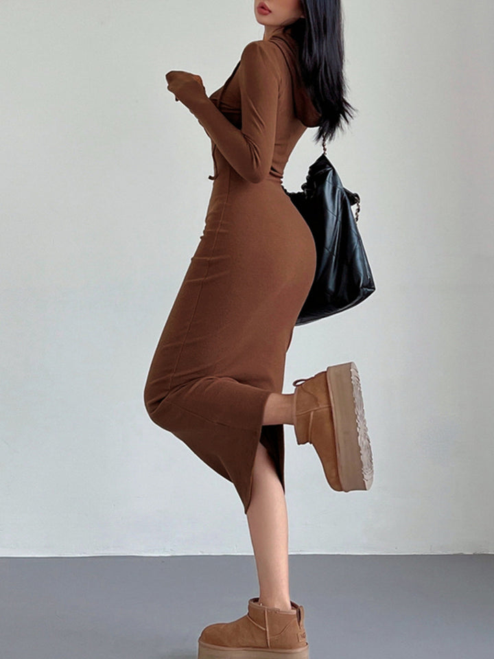 Bodycon Dress | Hooded Design | Flattering Fit for All Occasions | Soft and Comfortable Fabric