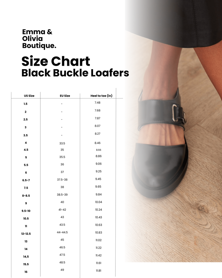 Loafers | Black Buckle Design | Comfortable and Versatile | Classic Leather Style