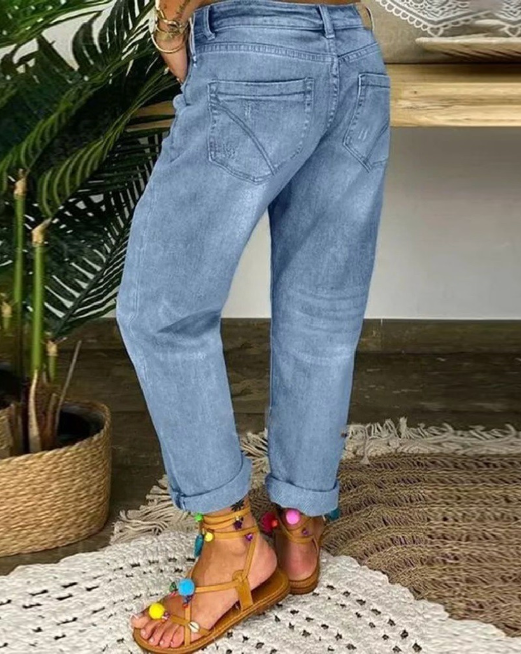 Low-Waisted Casual Pants for Women | Comfortable Fit | Versatile Everyday Wear | Soft Cotton Blend