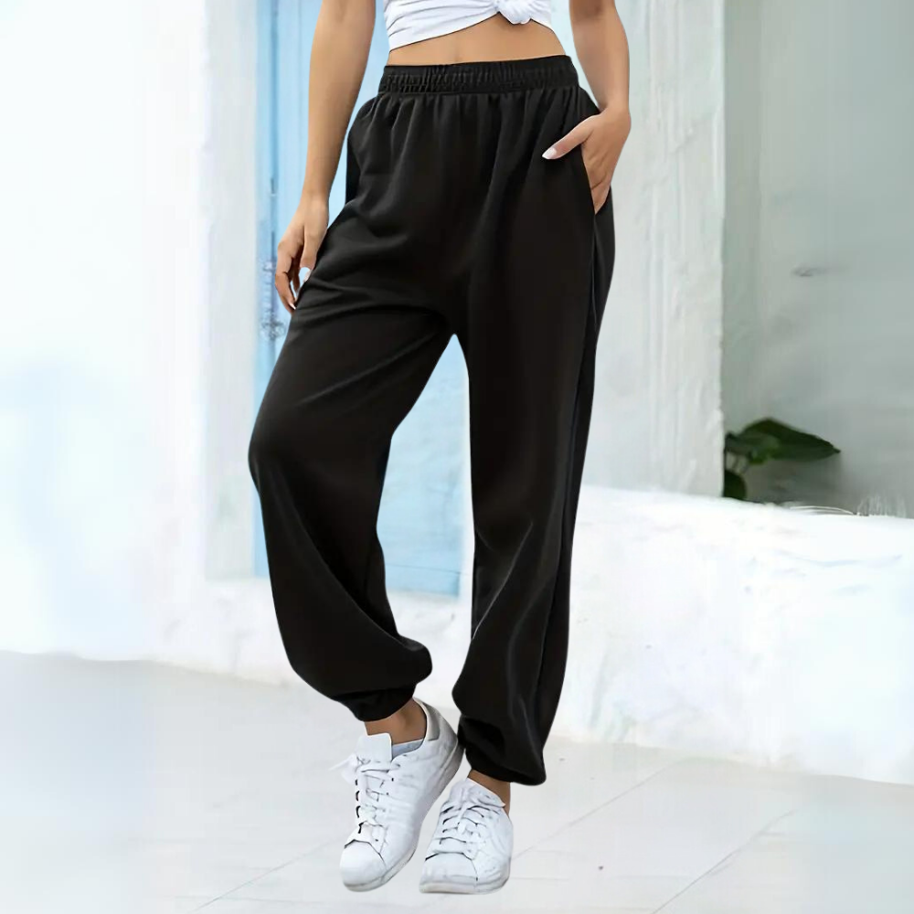 Baggy Jogging Pants for Women | High Waist Design | Comfortable Fit for Everyday Wear | Soft Cotton Blend