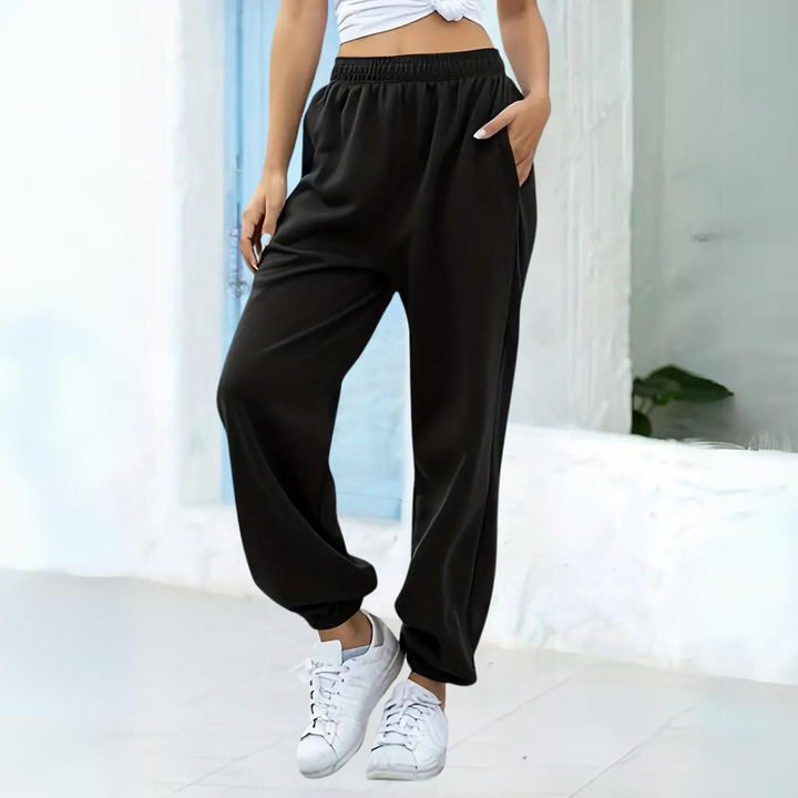 Baggy Jogging Pants for Women | High Waist Design | Comfortable Fit for Everyday Wear | Soft Cotton Blend