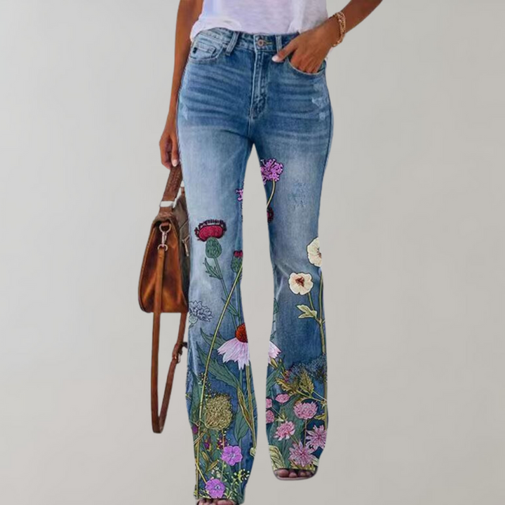 Women's Wide-Leg, High-Waisted Pants | Printed