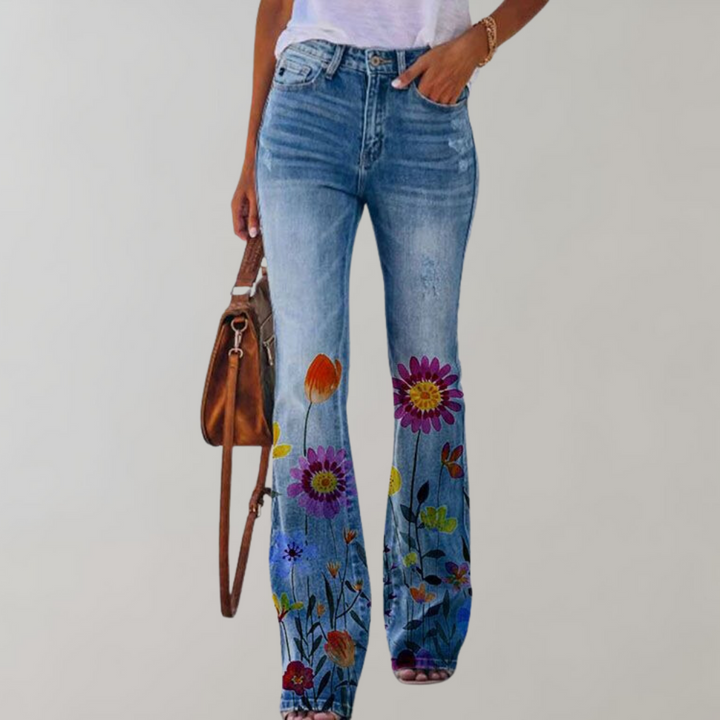 Women's Wide-Leg, High-Waisted Pants | Printed