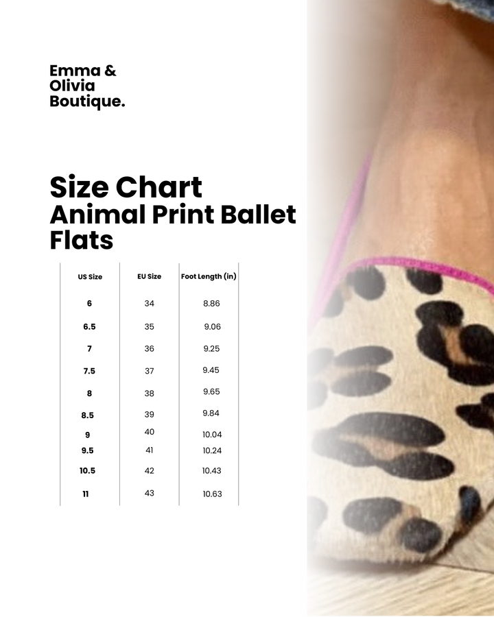 Animal Print Ballet Flats | Comfortable Design | Perfect for Everyday Wear | Versatile Casual Style
