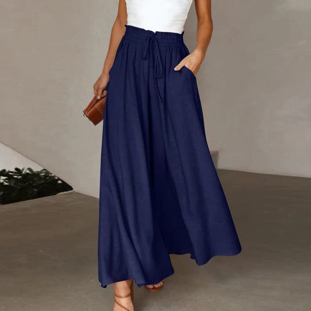 Wide Leg Women's Summer Pants | Relaxed Fit for Comfort | Lightweight and Airy Design