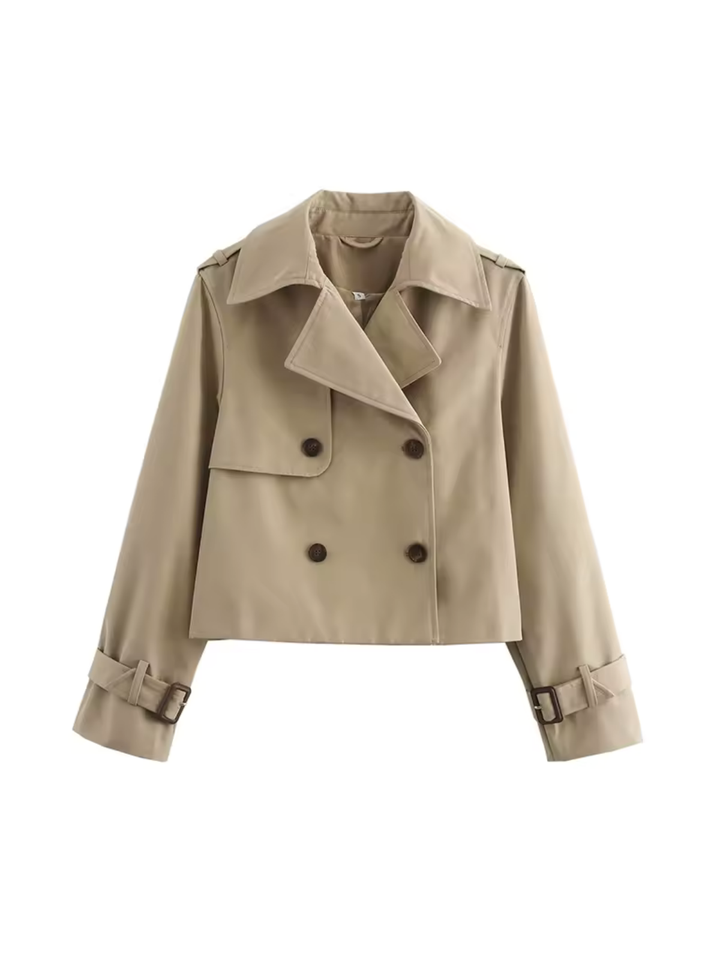 Women's Waterproof Trench Coat | With Belt, Cuffs, and Lapel Collar