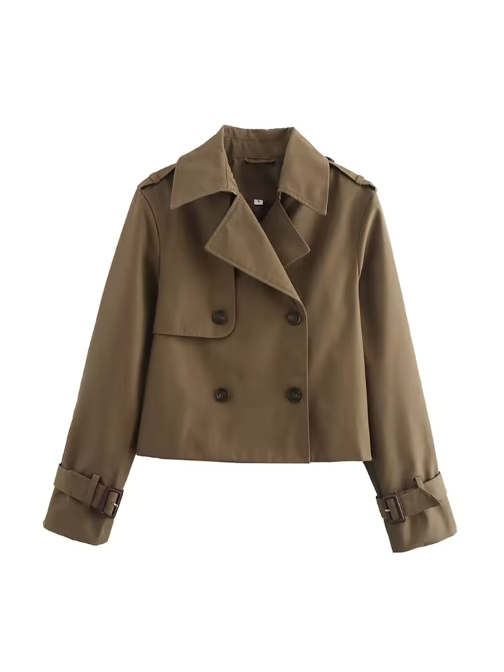 Women's Waterproof Trench Coat | With Belt, Cuffs, and Lapel Collar
