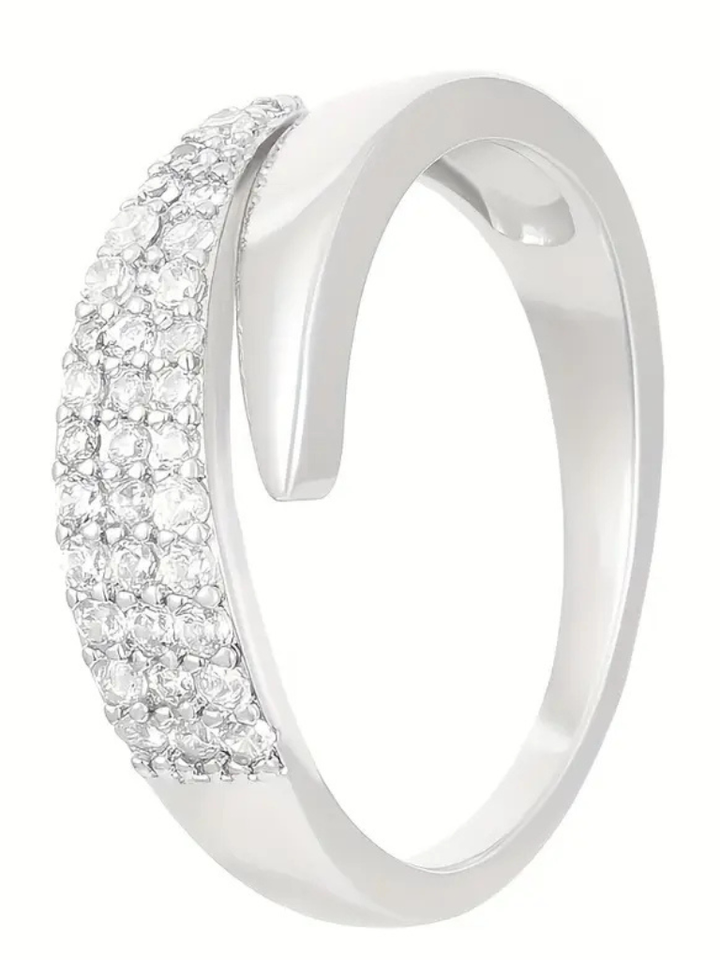 Adjustable Ring | Elegant Design | Perfect for Everyday Wear | Silver Finish