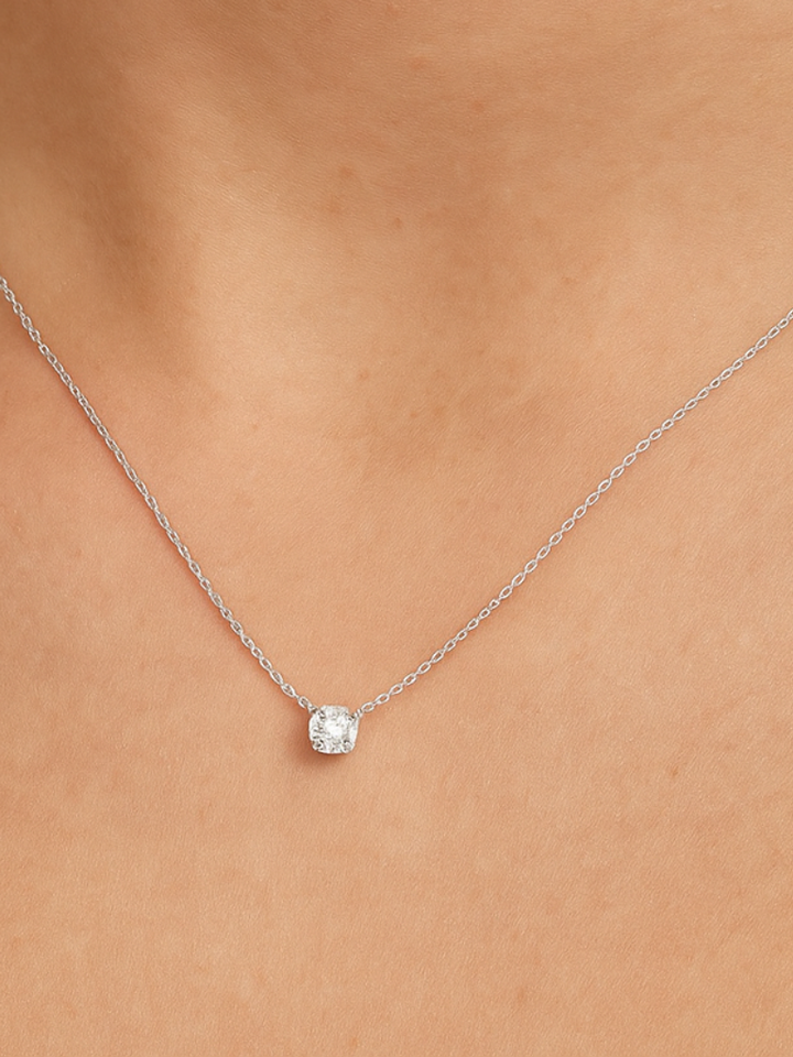 Stone Pendant Necklace | Unique Handcrafted Design | Perfect for Any Occasion | Elegant Silver Finish