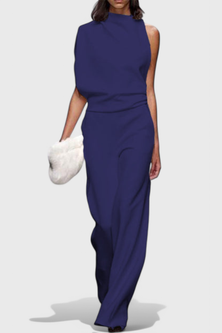 Wide-Leg Fluid Jumpsuit | Flattering Silhouette | Effortless Style | Perfect for Any Occasion