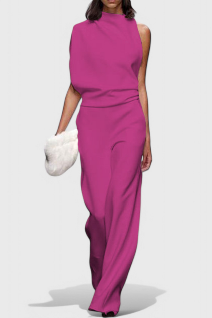 Wide-Leg Fluid Jumpsuit | Flattering Silhouette | Effortless Style | Perfect for Any Occasion