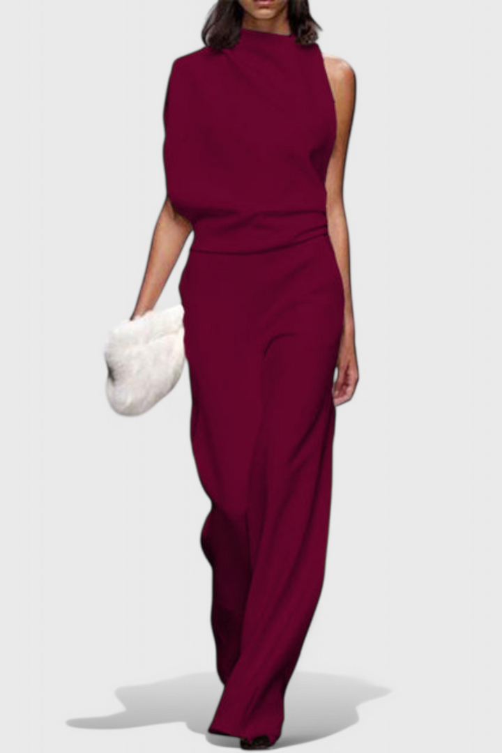 Wide-Leg Fluid Jumpsuit | Flattering Silhouette | Effortless Style | Perfect for Any Occasion